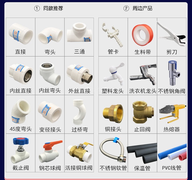 ppr阀门开关暖气铜双活接头球阀2025324分水暖管件家用水管配件